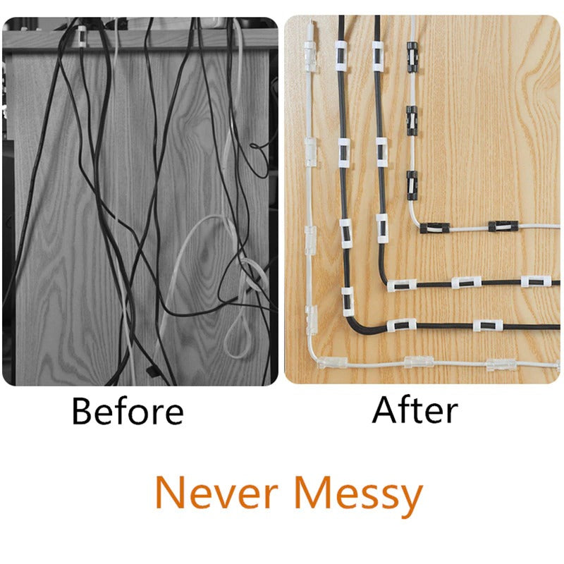 Cable Organizer Clips Desktop and Workstation Cable Management Availability